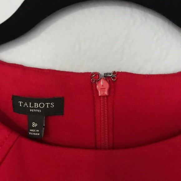 Talbots Red Knit Dress NWT - Picture 3 of 7